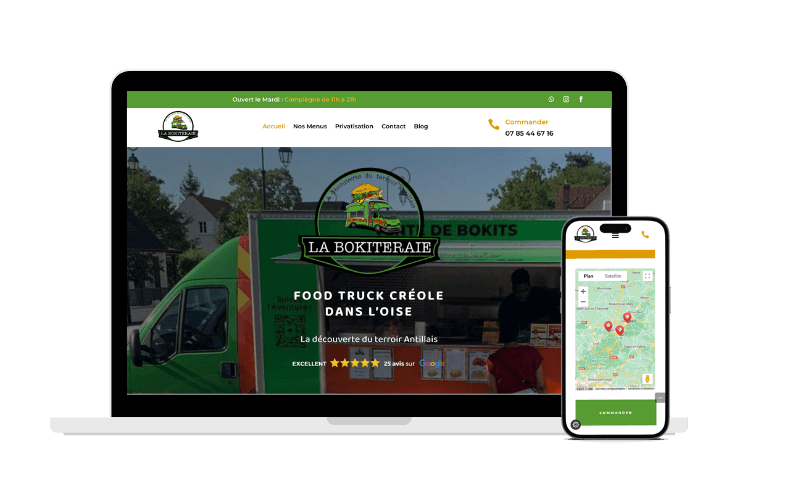 Création de site internet pour Food Truck